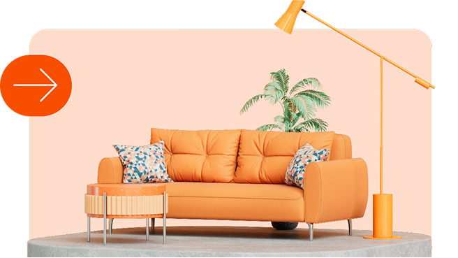 Sillón naranja Banregio